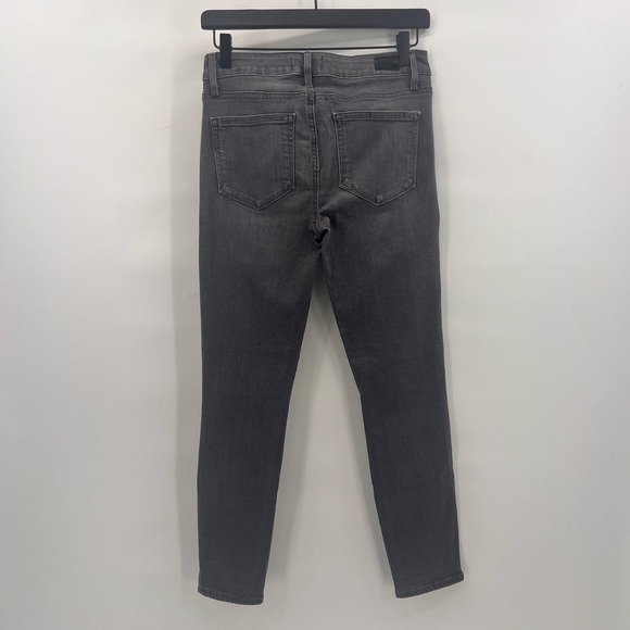 Paige Verdugo Ankle Skinny Jeans Womens 27 Bonnie Gray Stretchy Mid Rise - Picture 3 of 9